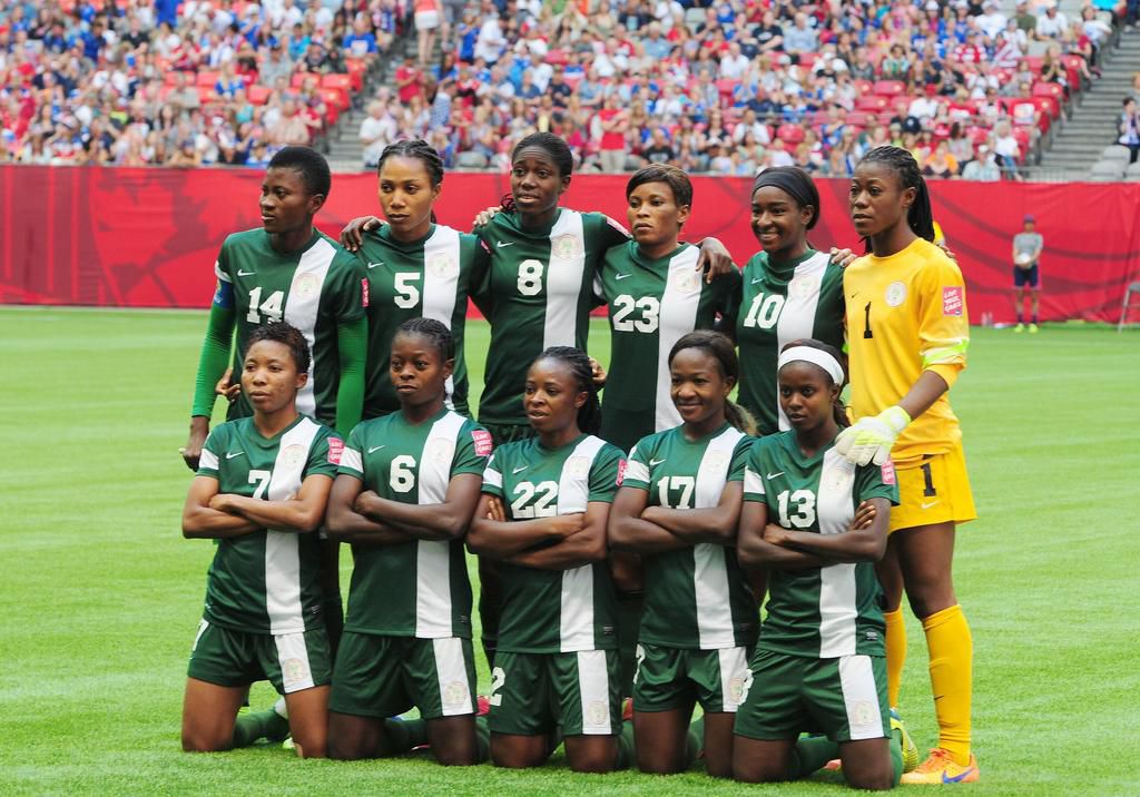 Oshoala and the Super Falcons at the 2015 Womens World Cup