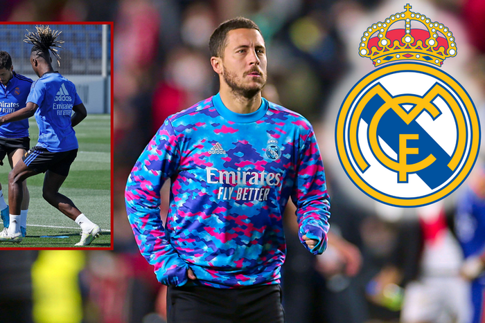 Eden Hazard returns to Real Madrid training after undergoing surgery