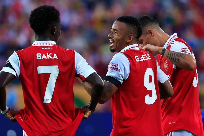Gabriel Jesus scored his third goal in three pre-season games as Arsenal thrash Chelsea