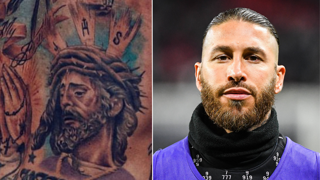 Sergio Ramos back attoo