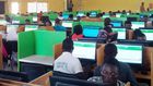 JAMB Candidiates in a CBT Centre during registration