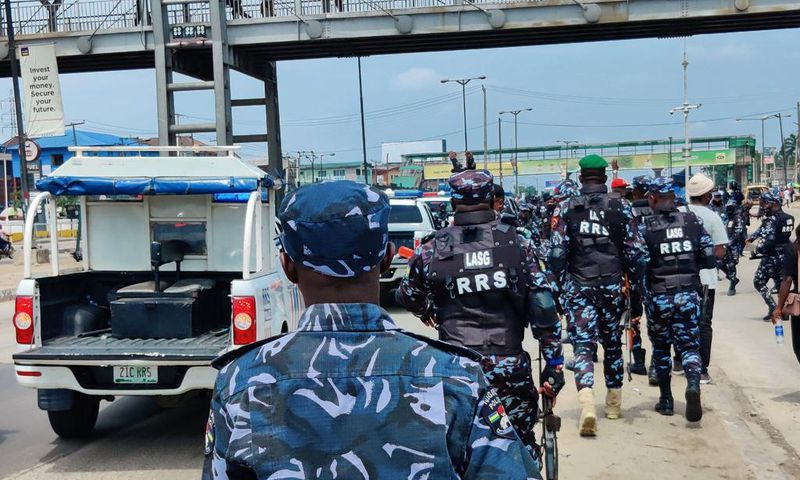 Police officers in Lagos