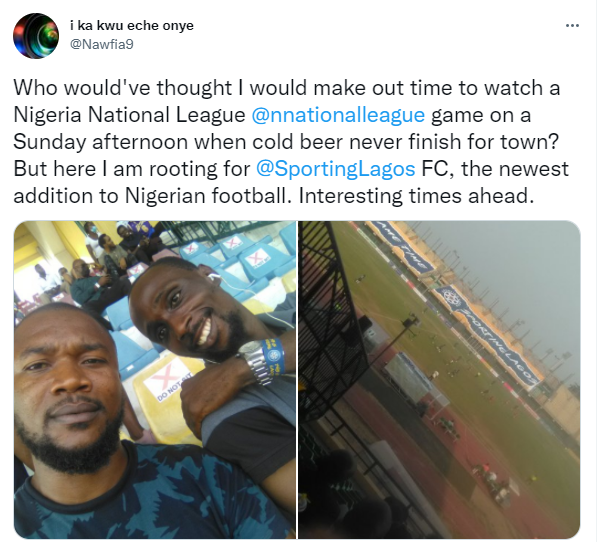 Sporting Lagos Twitter Reactions