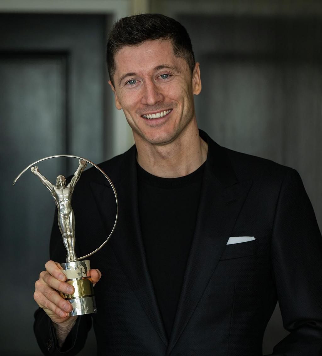 Lewandowski is among the winners of the 2022 Laureus Awards