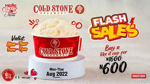Get gingered with Coldstone this August with the new Ginger Lemon Flavour