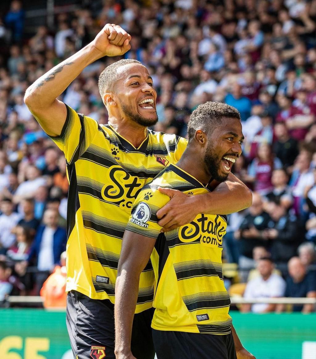 William Troost-Ekong and Emmanuel Dennis (Instagram/Watford)