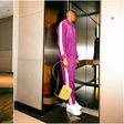 Victor Osimhen rocks purple outfit on social media