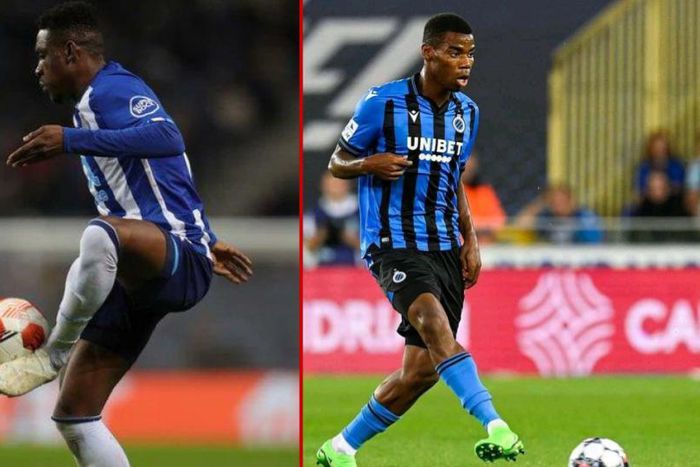Raphael Onyedika got the better of Zaidu Sanusi as Club Brugge thrashed Porto