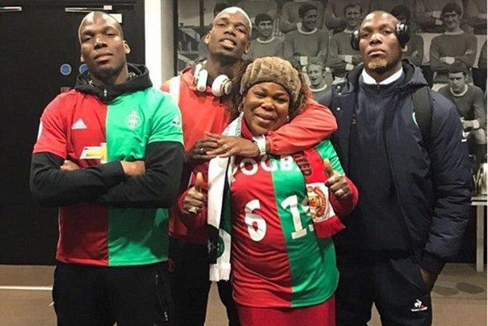 Paul Pogba with brothera, Florentin, Mathias and mother