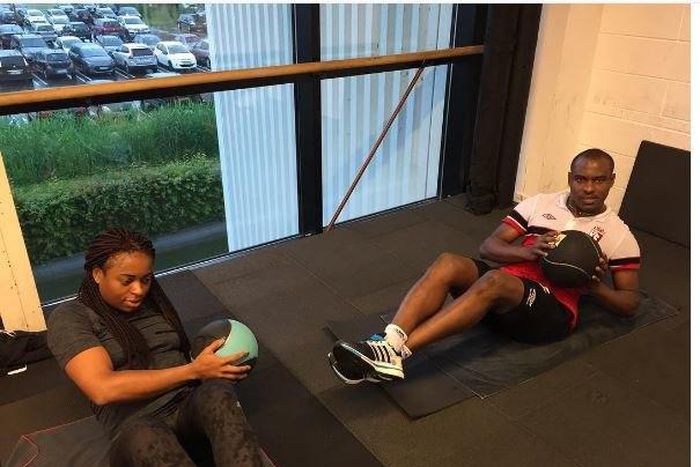 Vincent Enyeama and wife, Promise