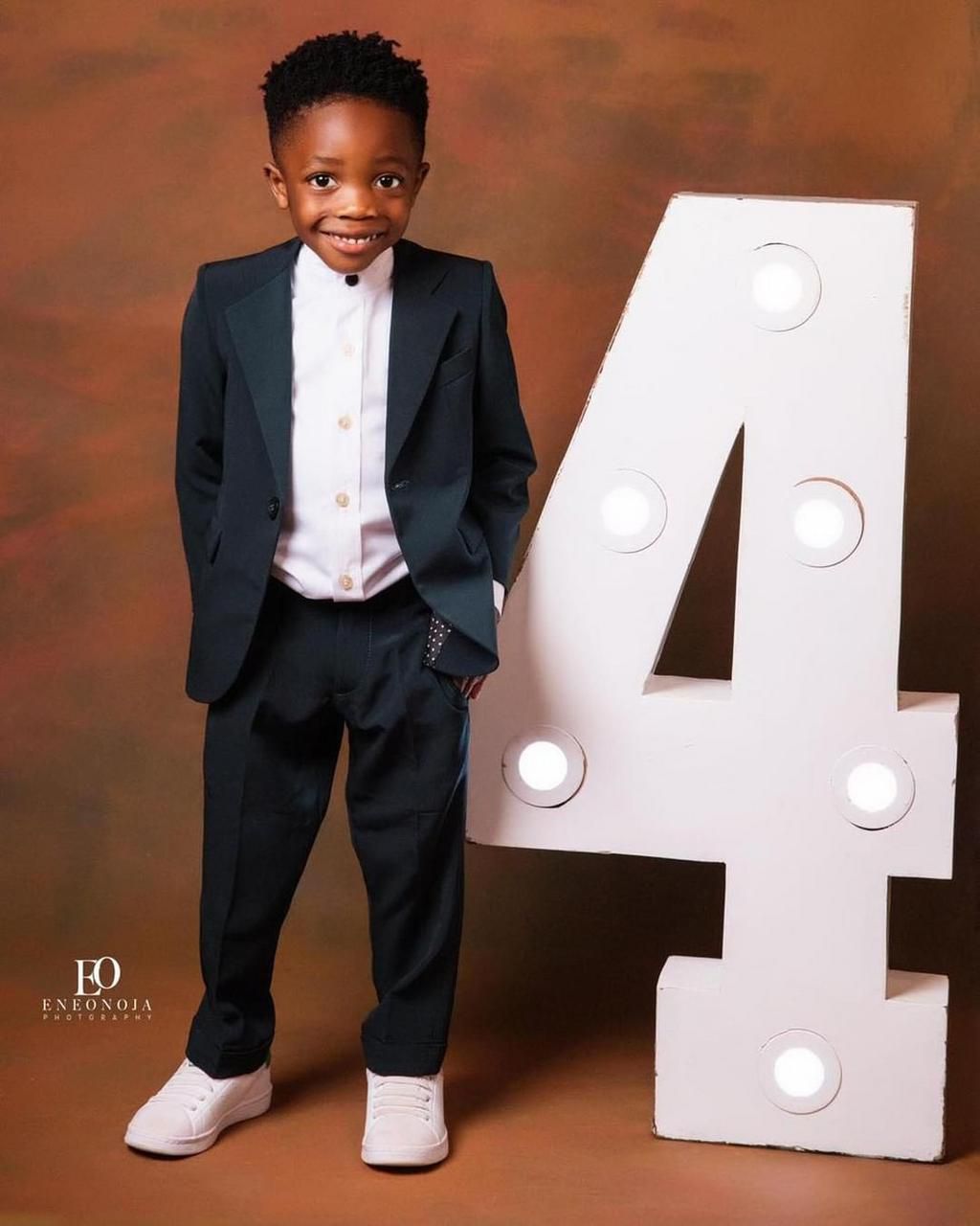 Super Eagles captain Ahmed Musa celebrates as his son turns 4