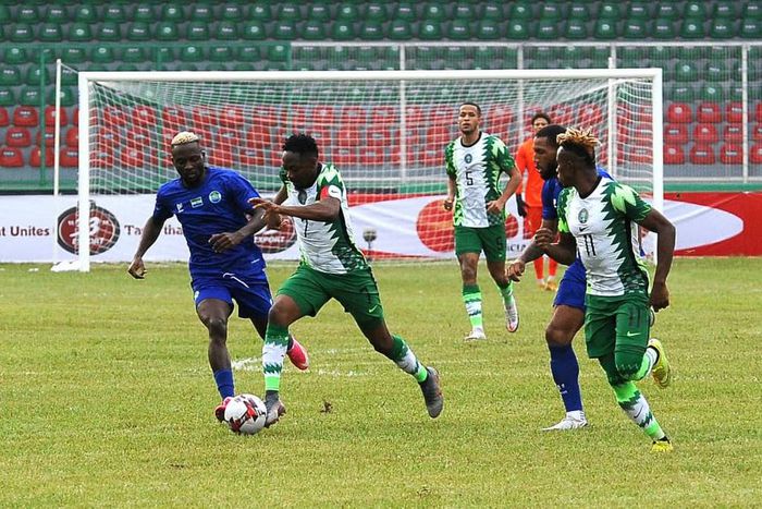 Ahmed Musa apologises on behalf of the Super Eagles over their performance against Sierra Leone. (Complete Sports)