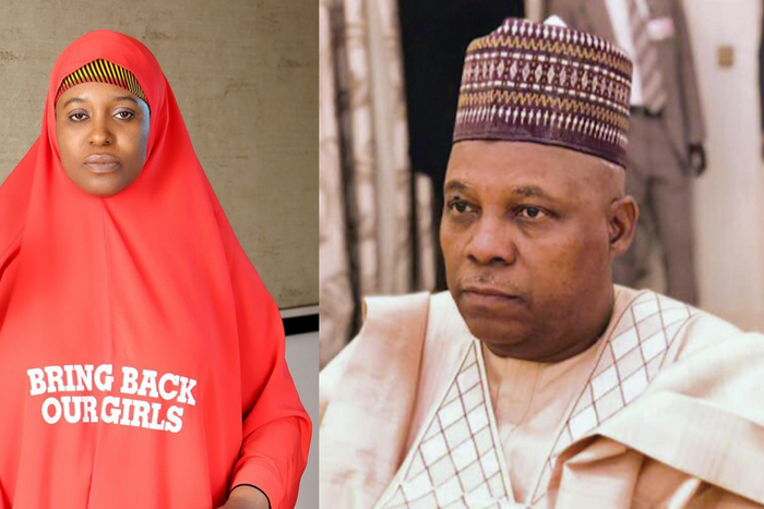 Aisha Yesufu and Kashim Shettima