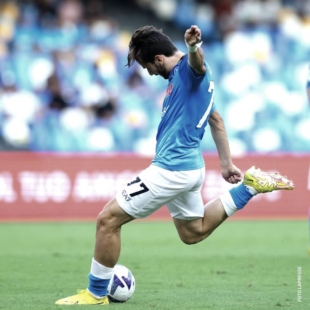 The new kid on the block at Napoli, Kvaratskhelia.