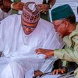 Kaduna State governor, Nasir El-Rufai (right), with President Muhammadu Buhari (left) [Presidency]