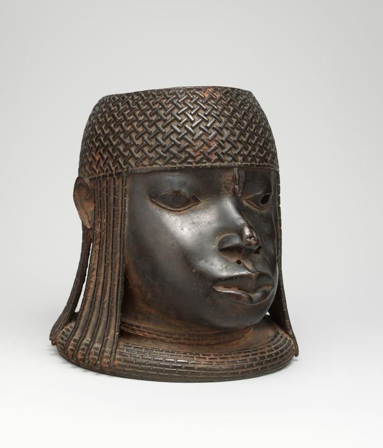 Edo bronze head