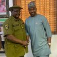 NDLEA Lagos commander, Mr Callys Alumona with Lagos state NURTW Chairman, Mr Musiliu Akinsanya, aka MC Oluomo. [Twitter]