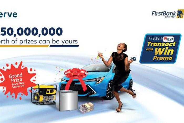 Win amazing rewards or a brand new car in the First Bank Verve Card Transact and win promo