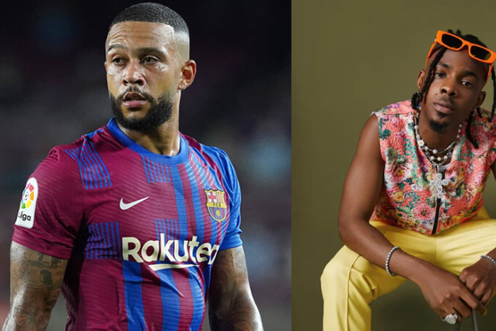 Barcelona star, Memphis Depay shares video vibing to 'Dada' by Young Jonn