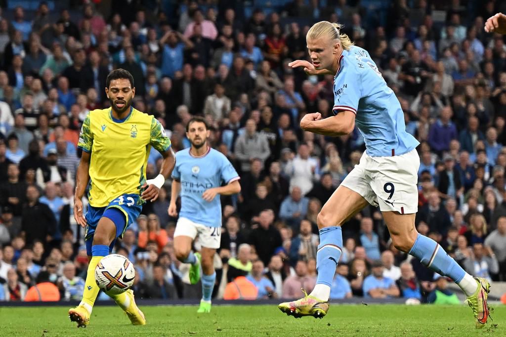 Erling Haaland stole the show for Man City in their win over Nottingham Forest in the Premier League