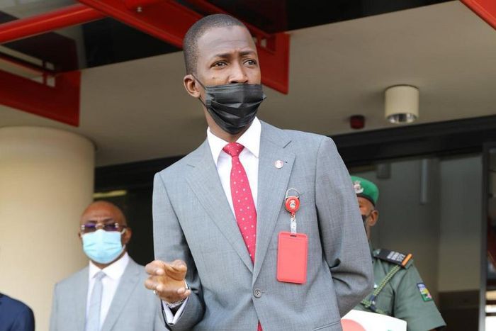 The newly-appointed Chairman of the Economic and Financial Crimes Commission (EFCC), Abdulrasheed Bawa. [Twitter/@officialEFCC]