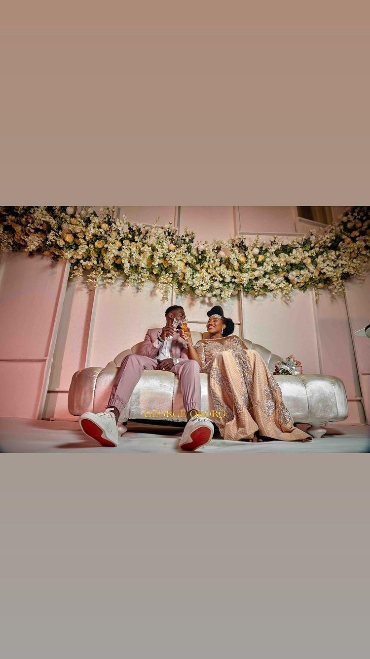 Wilfred Ndidi celebrate three year wedding anniversary with Dinma Fortune