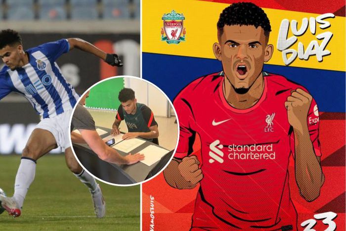 Luis Diaz to Liverpool confirmed Imago/FabrizioRomano Twitter/ Liverpool Twitter