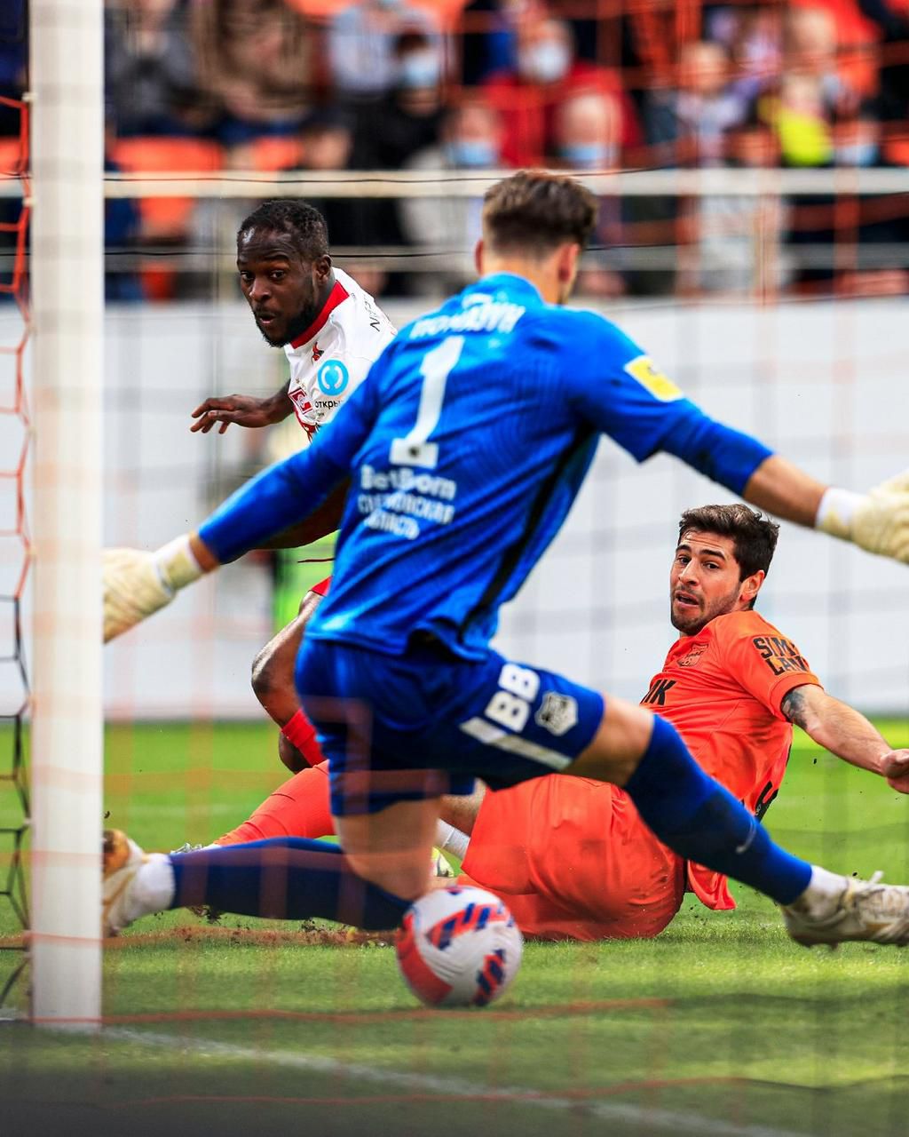 Victor Moses scores his first goal in 2022 against Ural on Saturday.