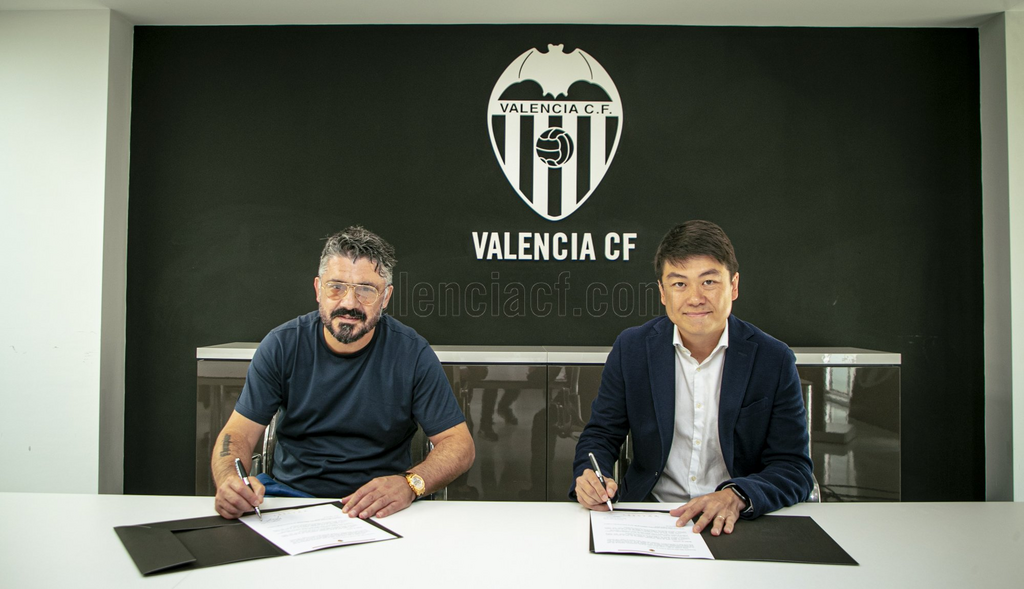 Gennaro Gattuso has been appointed Valencia manager on a two-year deal