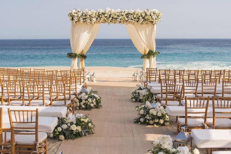 A beachside wedding in Mexico.