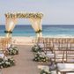 A beachside wedding in Mexico.