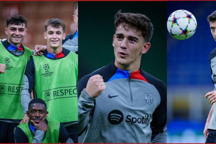 Barcelona players looking relaxed for Inter clash