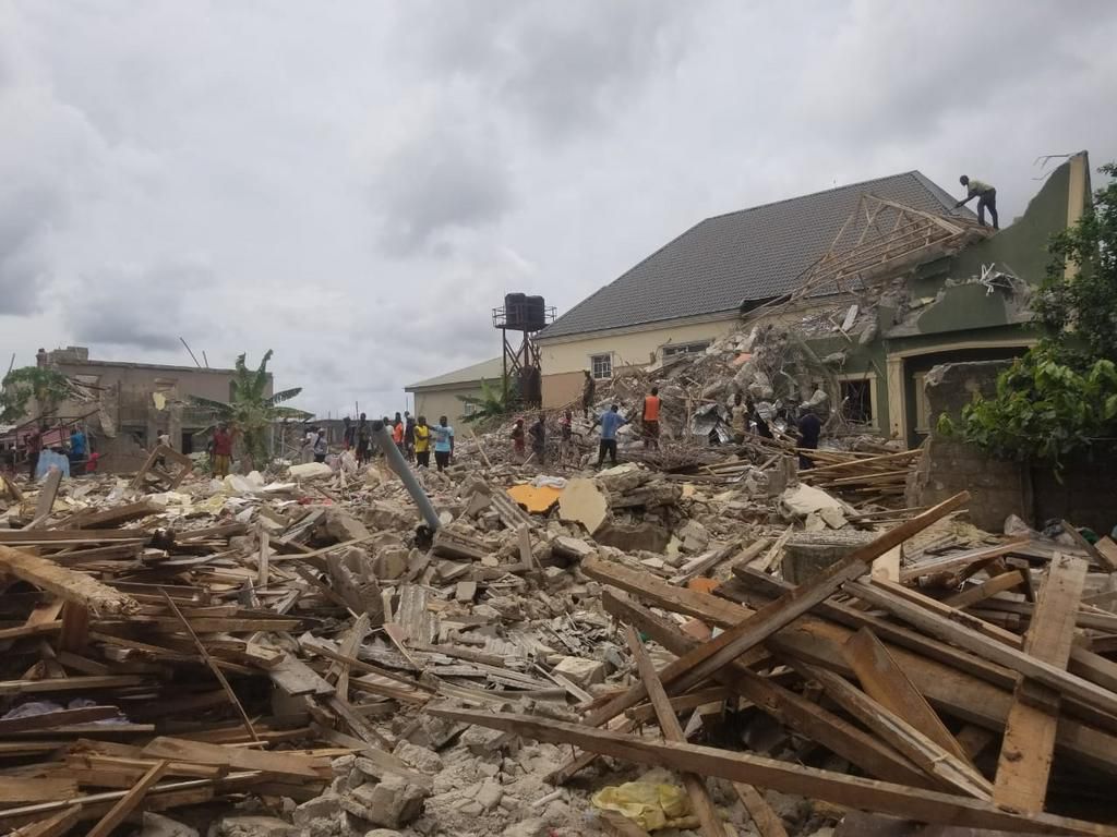 Mr Omojola's house was on the side of the street before it was demolished. (Pulse)