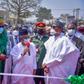President Muhammadu Buhari inaugurates Sabon Gari Market, road projects, in Zaria. [Twitter/@GovKaduna]