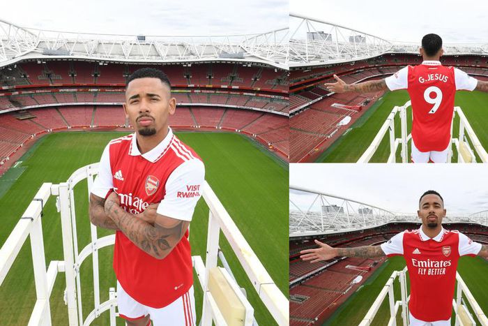 Arsenal unveil Gabriel Jesus as new number 9