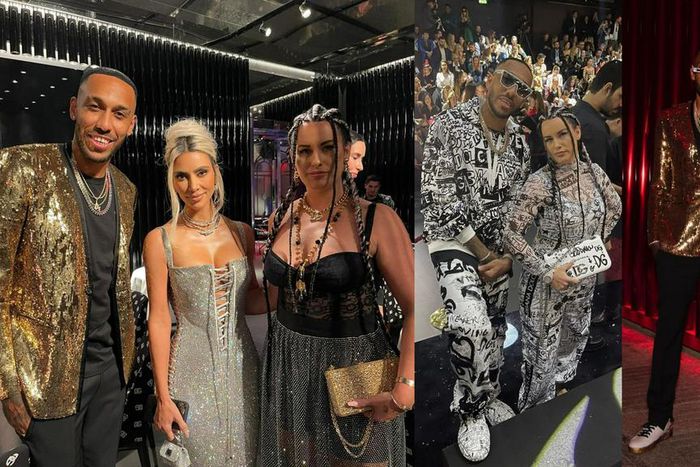 Chelsea star Aubameyang teams up with Kim Kardashian in Milan [Photos]