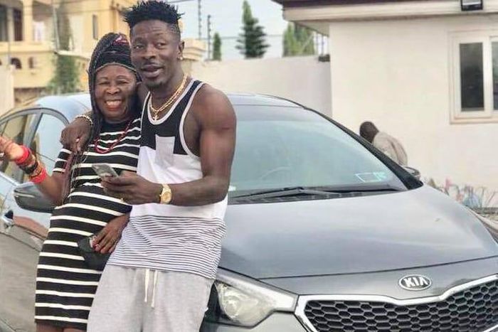 Shatta Wale and his mum