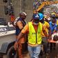 A survivor rescued from the rubble of the building that collapsed in Ikoyi, Lagos [LASEMA]