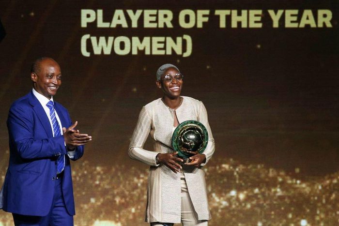 Asisat Oshoala was awarded with a record Africa Women's Player of the Year on Thursday