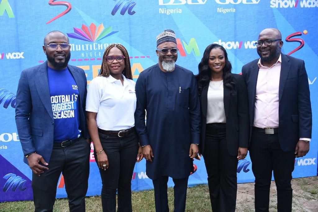 L-R: Tope Oshunkeye Executive Head, Marketing, MultiChoice Nigeria; Atinuke Babatunde, Academy Director, West Africa, MultiChoice Talent Factory; John Ugbe, Chief Executive Officer, MultiChoice Nigeria; Dr. Busola Tejumola, Executive Head, Content, Mul...
