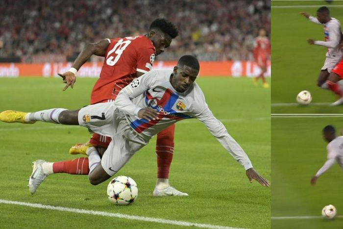 Barcelona reactions to missed penalty on Dembele against Bayern Munich