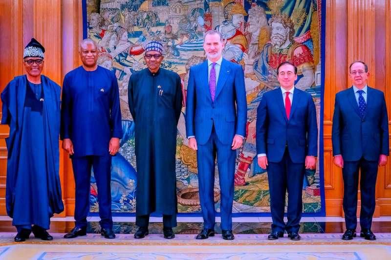 President Buhari vists King of Spain