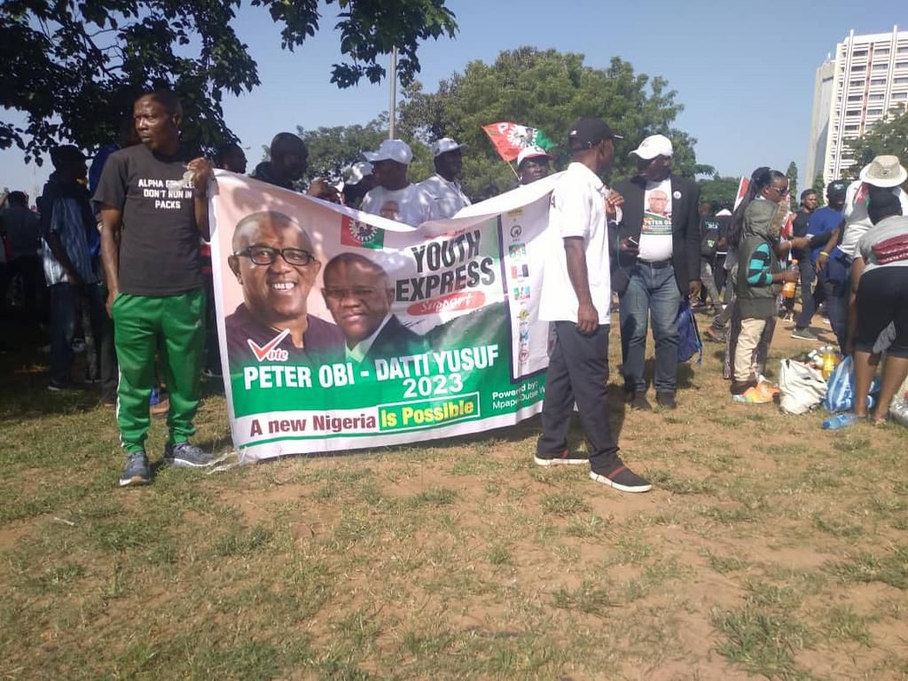 Peter Obi supporters throng Abuja streets for Obidient march