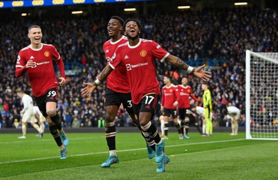 Fred's goal against Leeds United was his third of the season for Manchester United in the PL.