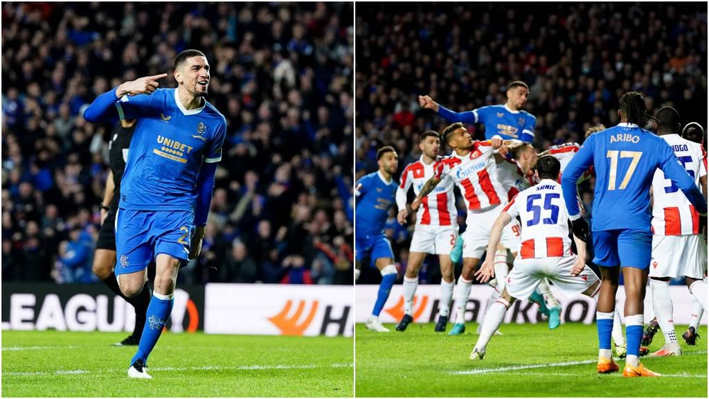 Leon Balogun scored from a corner kick for Rangers