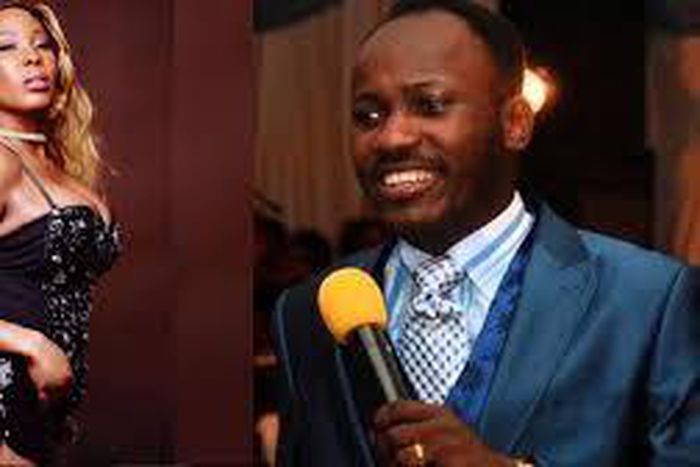 Stephanie Otobo and Apostle Johnson Suleman