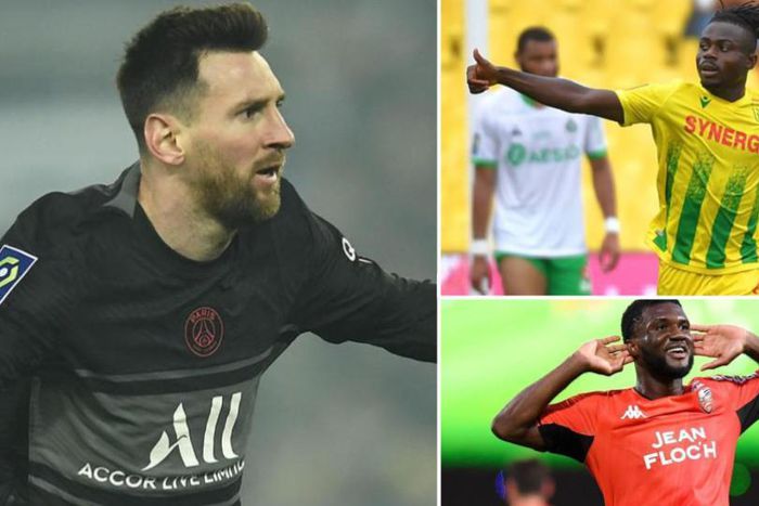 Lionel Messi remains in stiff competition with Moses Simon and Terem Moffi for Ligue 1 goals this season