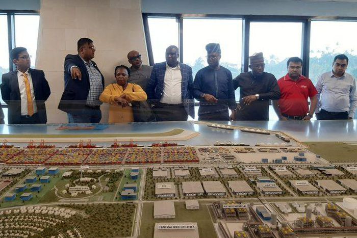 The Central Bank of Nigeria (CBN) team at Lagos Free Zone, Ibeju-Lekki, for monitoring, evaluation and assessment