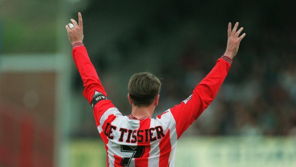 Le Tissier also wore the famous number seven jersey at Southampton