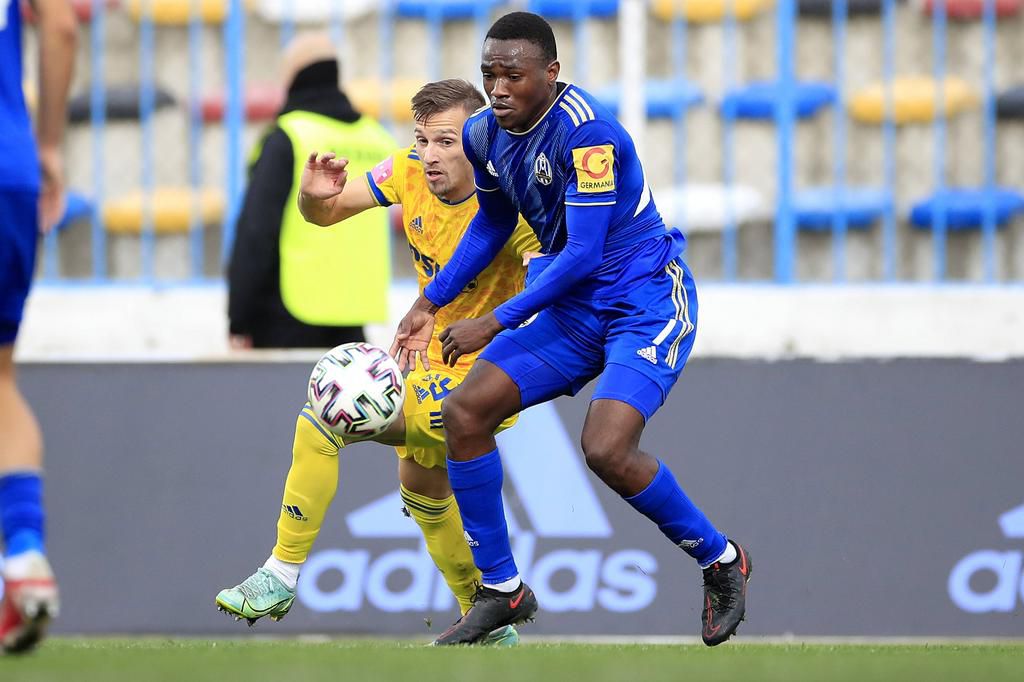 Ibrahim Aliyu in action for Lokomotiva Zagreb